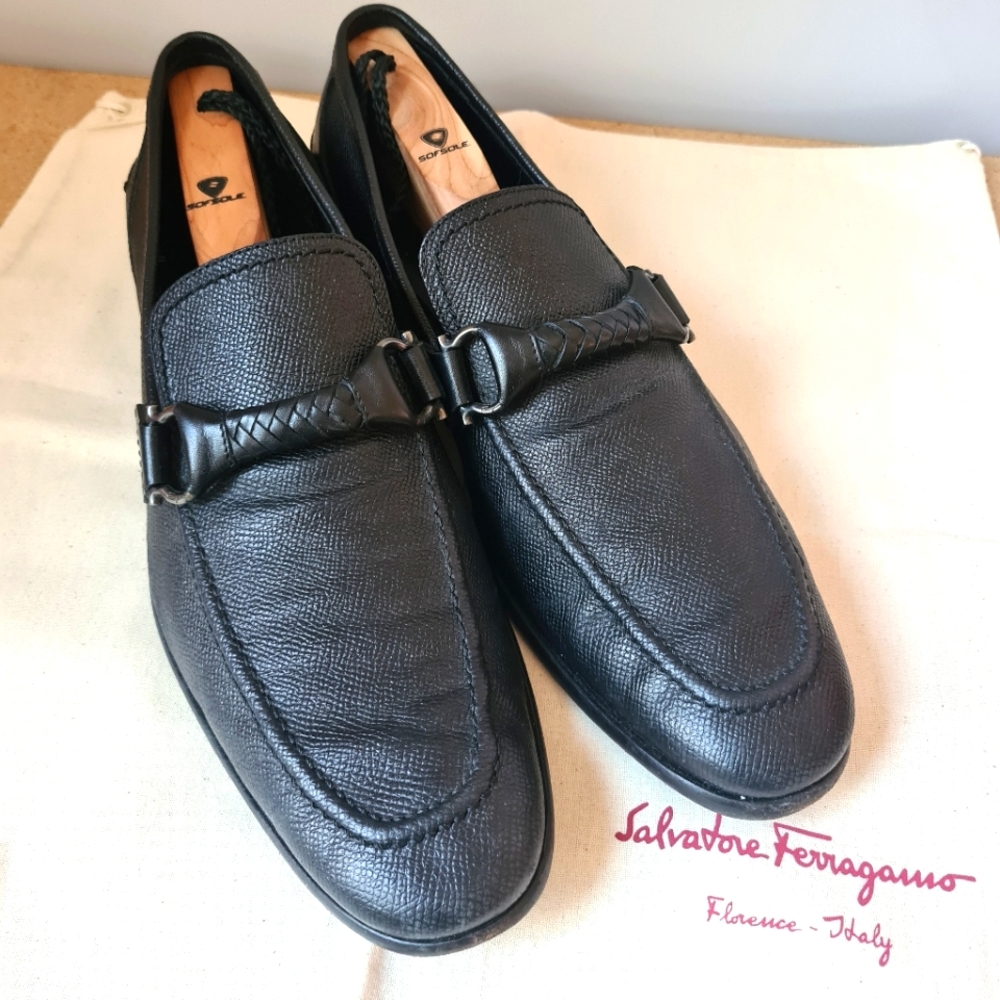 Salvatore FERRAGAMO Colombo black calf loafer